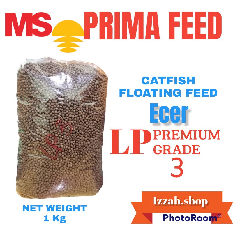 Pakan lele Lp - 3 MS PRIMA FEED kemasan 1kg