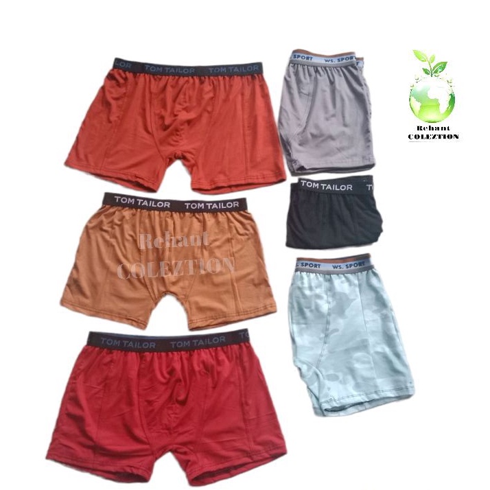 6 pcs celana dalam pria boxer kualitas premium