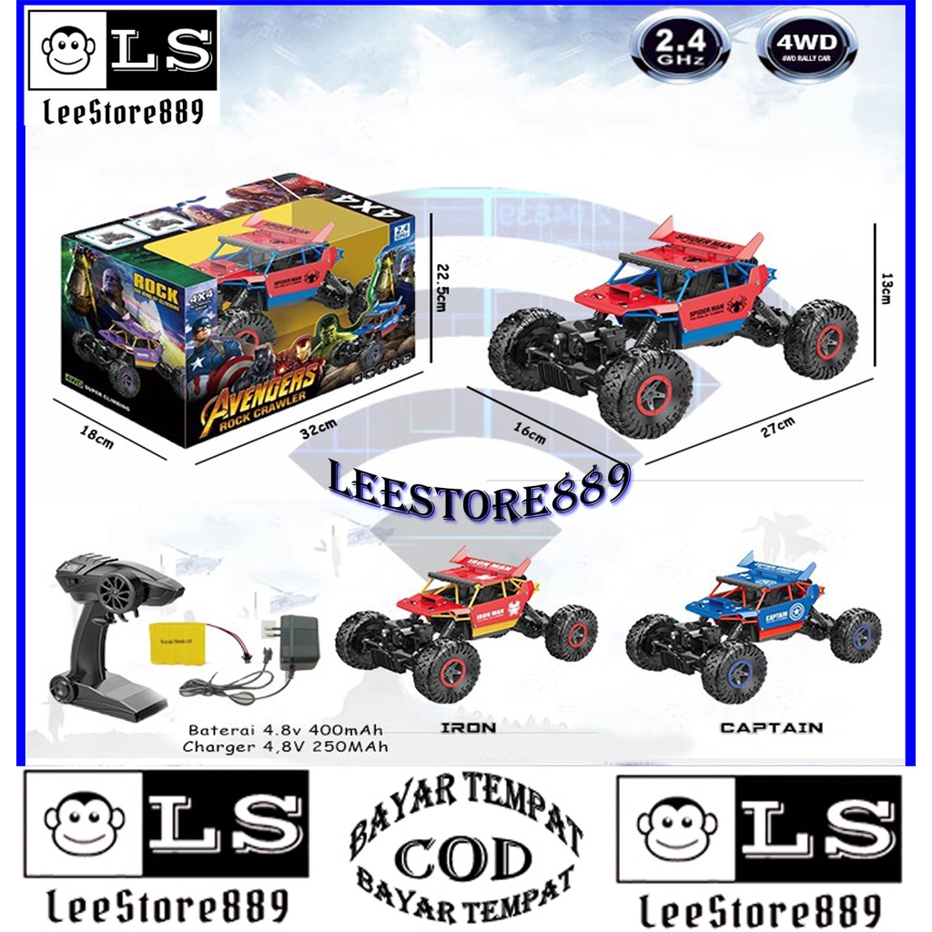 RDR1059 Mainan Mobil Remote Control Off Road Rock Crawler  Mobil Remote SNI