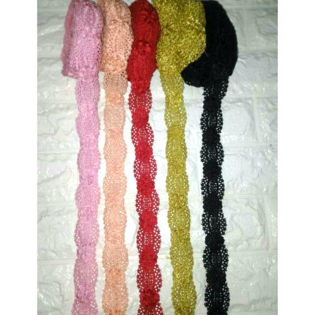 Renda bordir Roll Lebar 3cm.