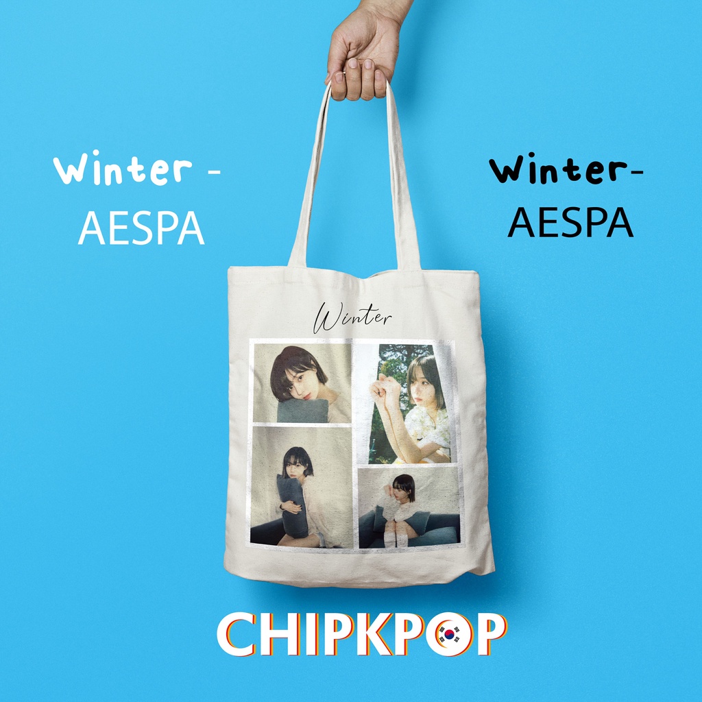 [WINTER AESPA PAKET SET] I TOTEBAG WINTER AESPA MURAH I TOTEBAG AESPA I TAS AESPA MURAH I ALBUM AESP
