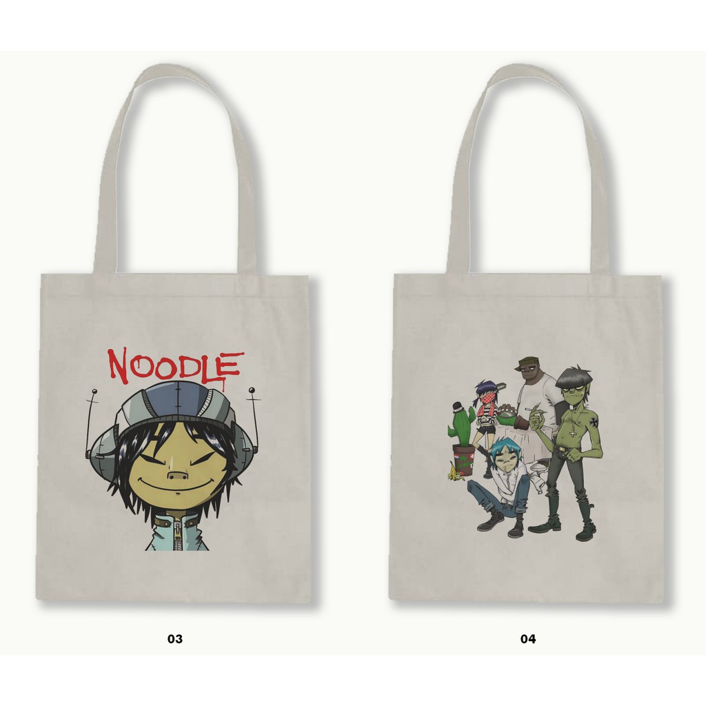 TOTE BAG BLACU  - GORILLAZ