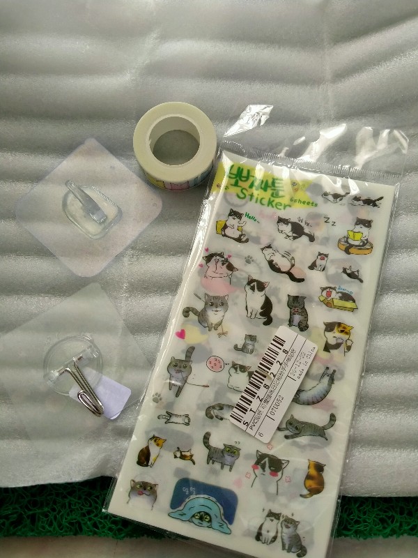 6x6cm Gantungan Transparan Seamless Anti Air