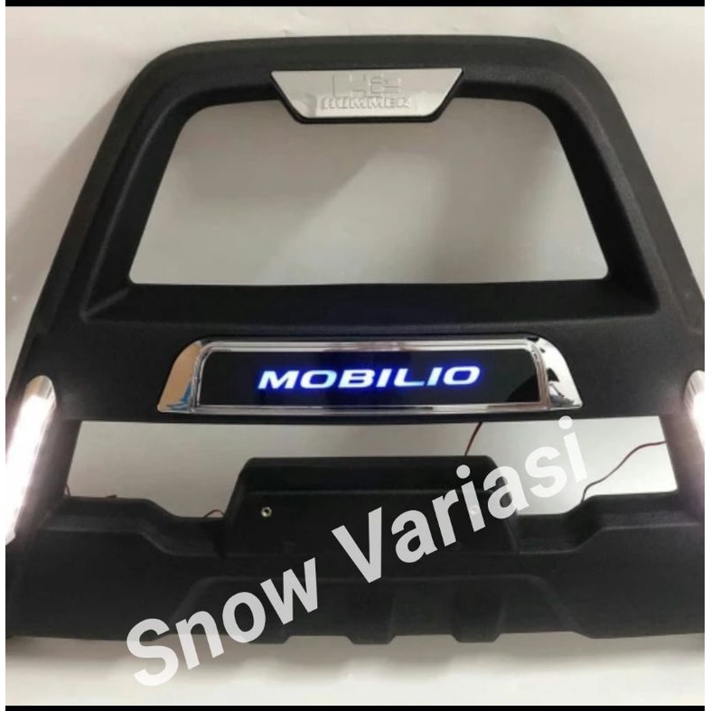 Tanduk / bumper depan mobilio with led