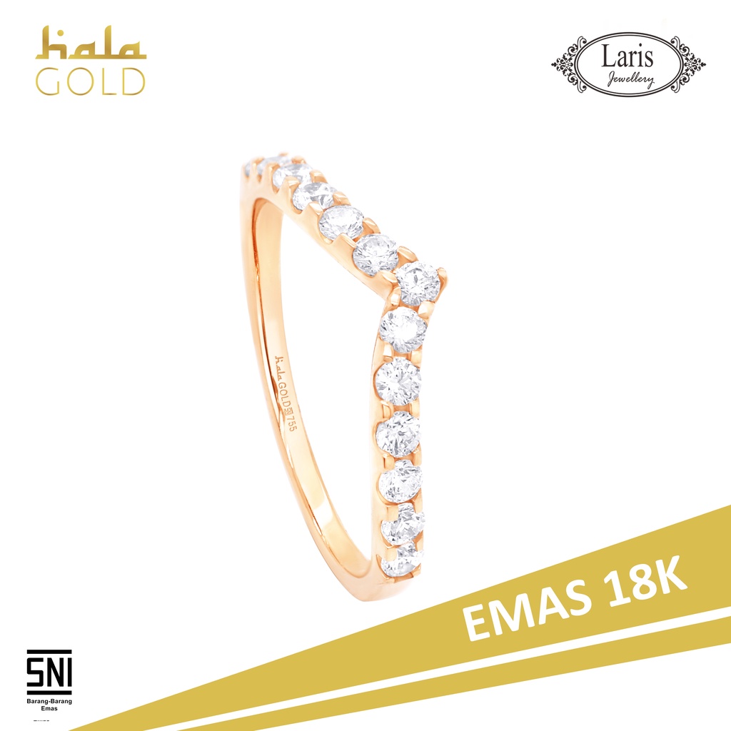 Cincin Kerlip Vol.3 Hala Gold / Cincin Emas 18k / RI210494