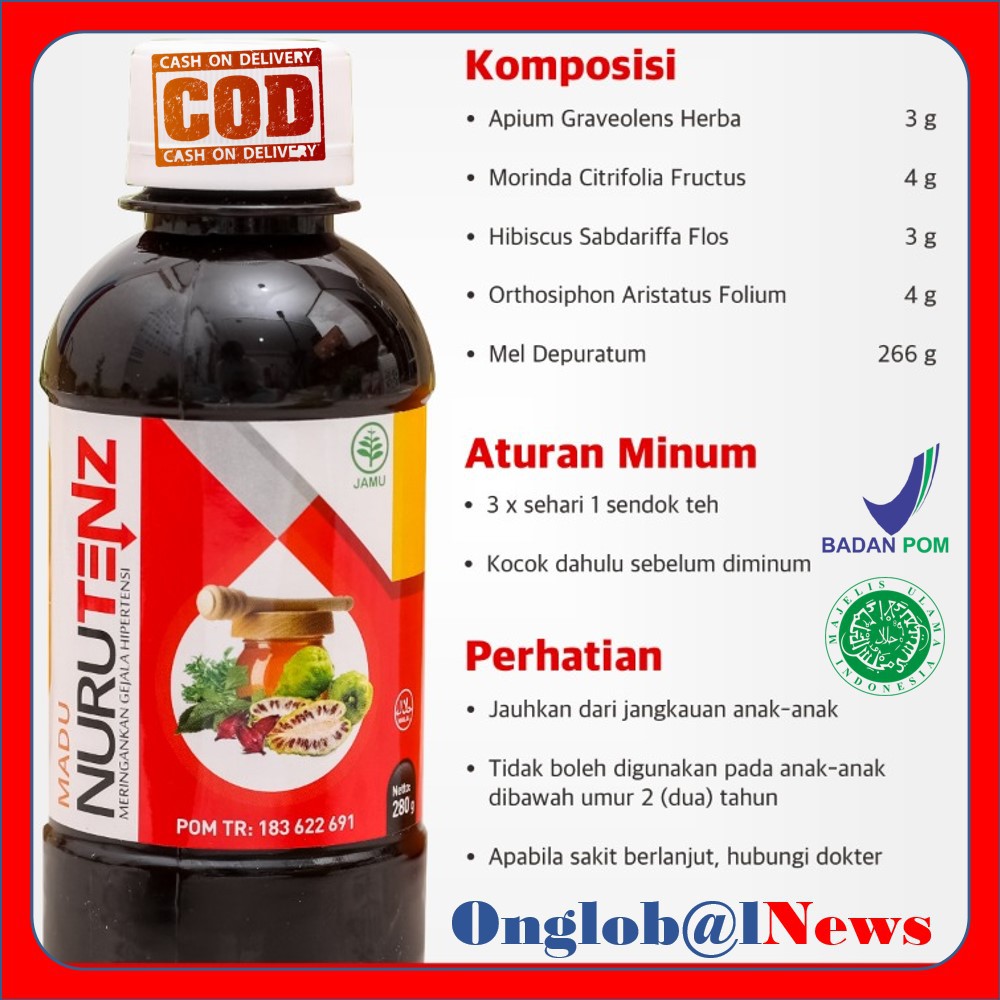 

Madu Nurutenz Obat Herbal Penderita Darah Tinggi Atau Hipertensi Aman Sehat & Tanpa Efek Samping