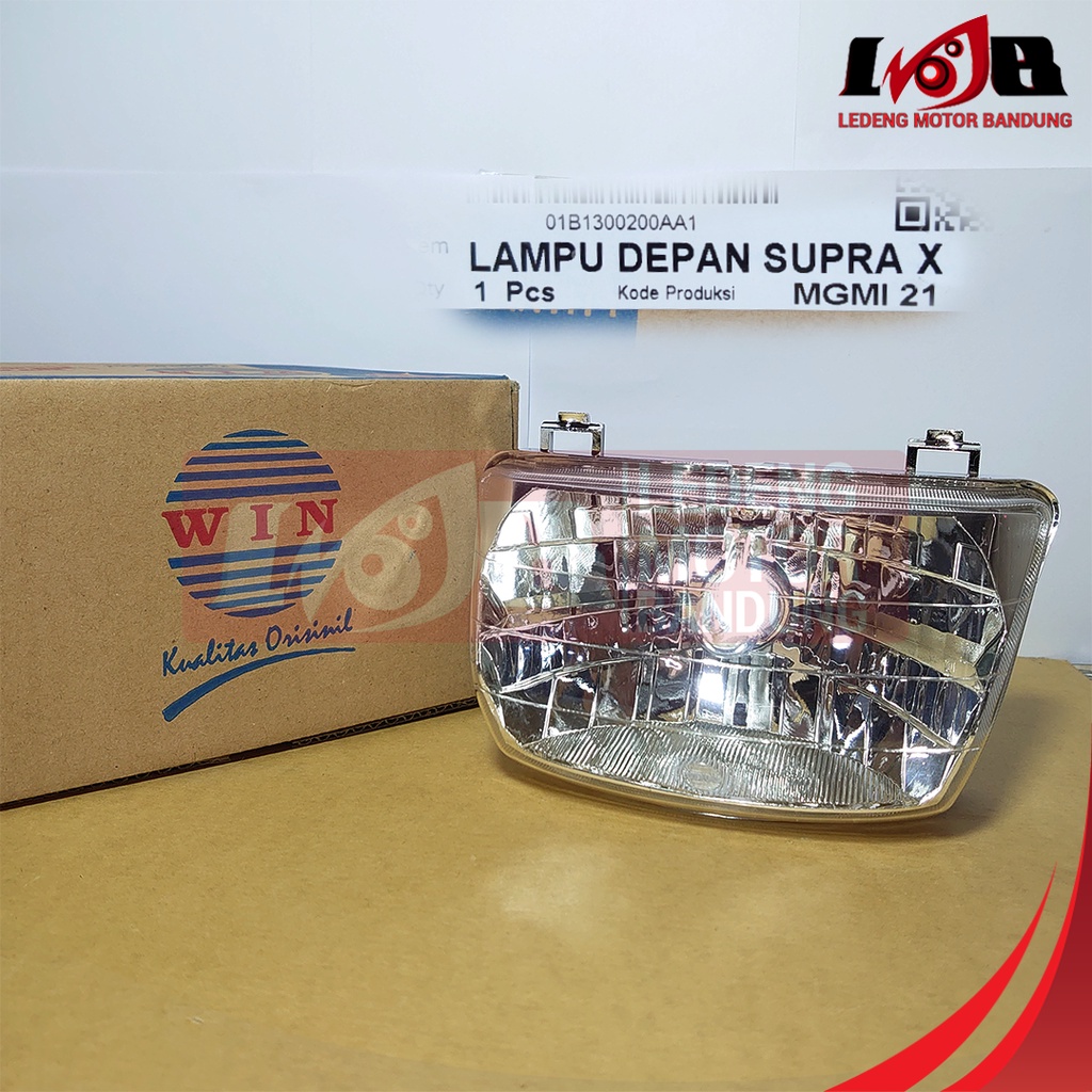 Win Reflektor Headlamp Supra X Mika Kaca Lampu Depan Kualitas Original