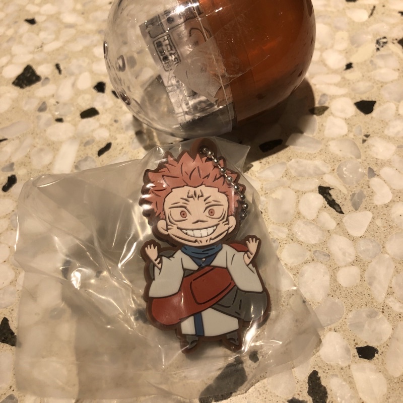 JUJUTSU Kaisen Gantungan Kunci Sukuna Rubber Strap Gachapon