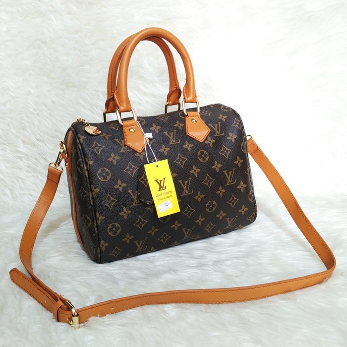 PROMO Tas LV Speedy Bandoliere 25 Monogram Matang Terlaris