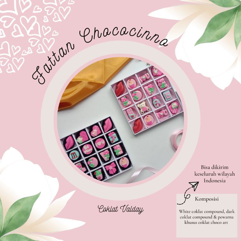

Coklat valentine day custom tulisan chocolate gift