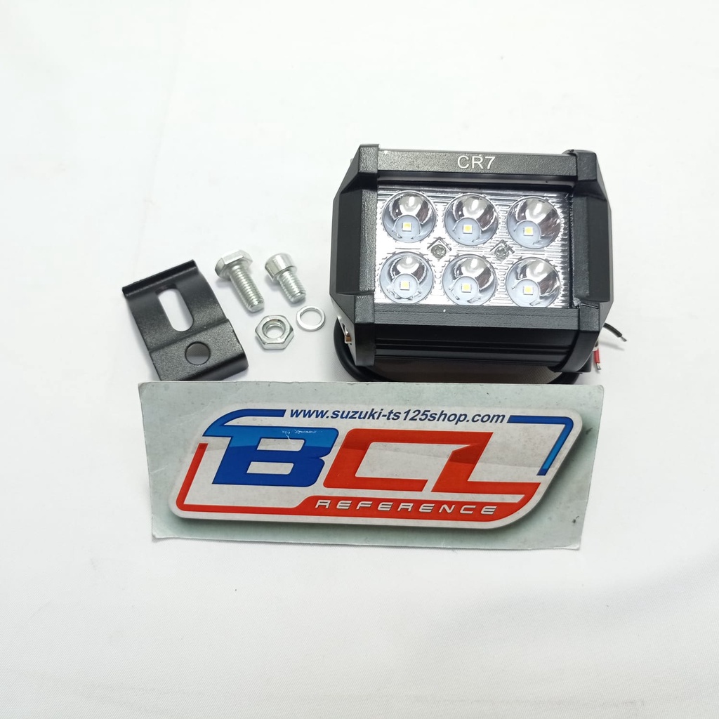 LAMPU LED 6 MATA KOTAK MERK CR7