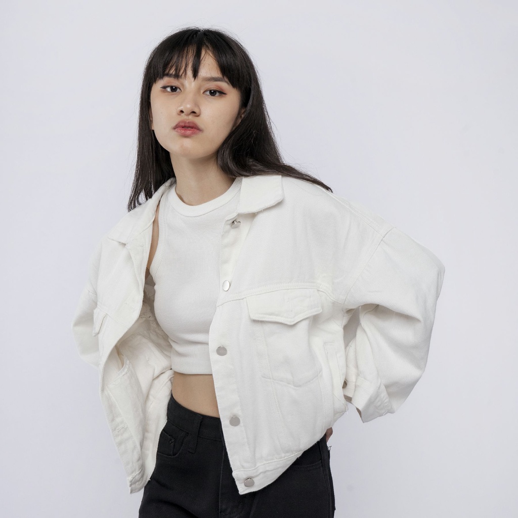 VIERLIN - oversize jaket jeans 303