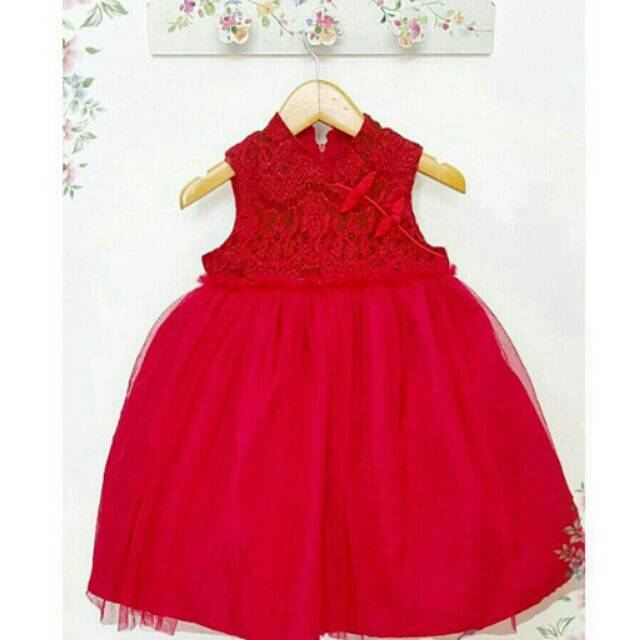 Cheongsam kids red