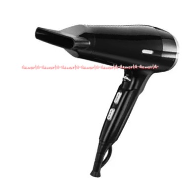 Kris Hair Dryer Hitam Pengering Rambut dengan 3 Pemanasan Menata dan Mengeringkan Rambut Ion Panas Yang Cepat  Krisbow Hairdryer Black