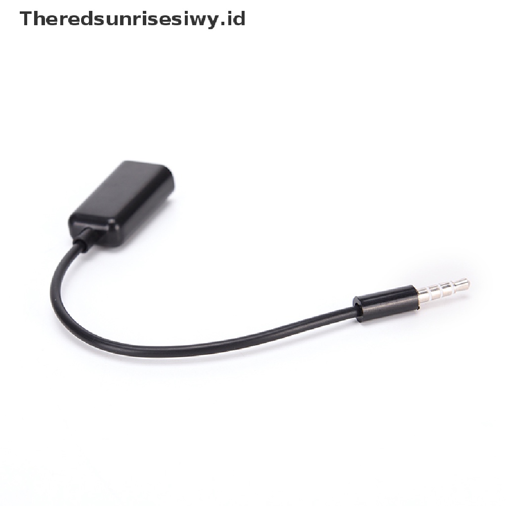 (Theredsunrisesiwy.Id) Adaptor Splitter Jack Audio 3.5mm Bentuk Y Untuk Mic / Headphone