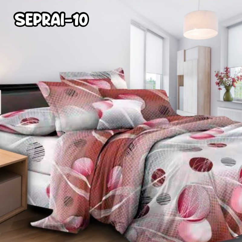 Seprai aectethic motif fishnet ukuran singel / double / queen / king bahan katun halus tidak luntur SP Uk 160x200cm