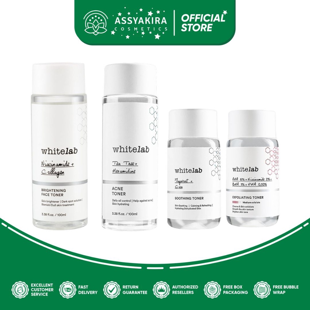 Whitelab Face Toner Series | Whitelab Acne Toner | Soothing Toner | Exfoliating Toner