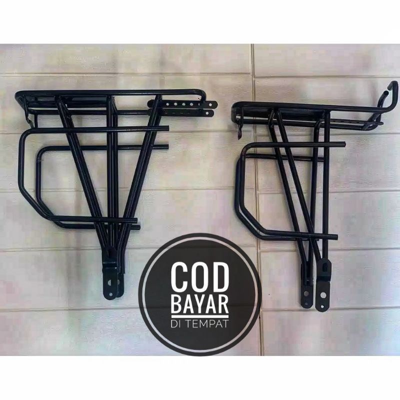 Rak pannier touring bagasi depan atau belakang sepeda federal minion seli MTB