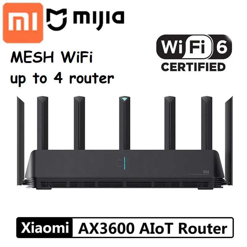 XIAOMI AIoT ROUTER AX3600 WIFI 6 DUAL-BAND WIRELESS 2976MBPS QUALCOM CHIPSET SUPPORT 248DEVICE