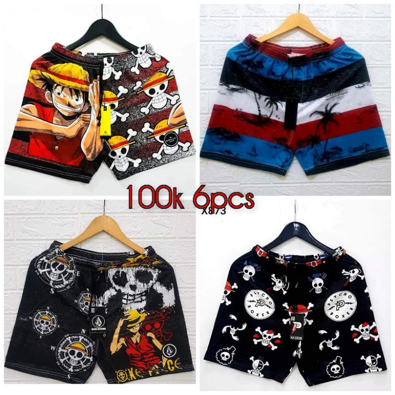 PAKET BOXER  MURAH BOXER KARAKTER PRIA &amp; WANITA CELANA PENDEK GROSIR BOXER CELANA BOXER