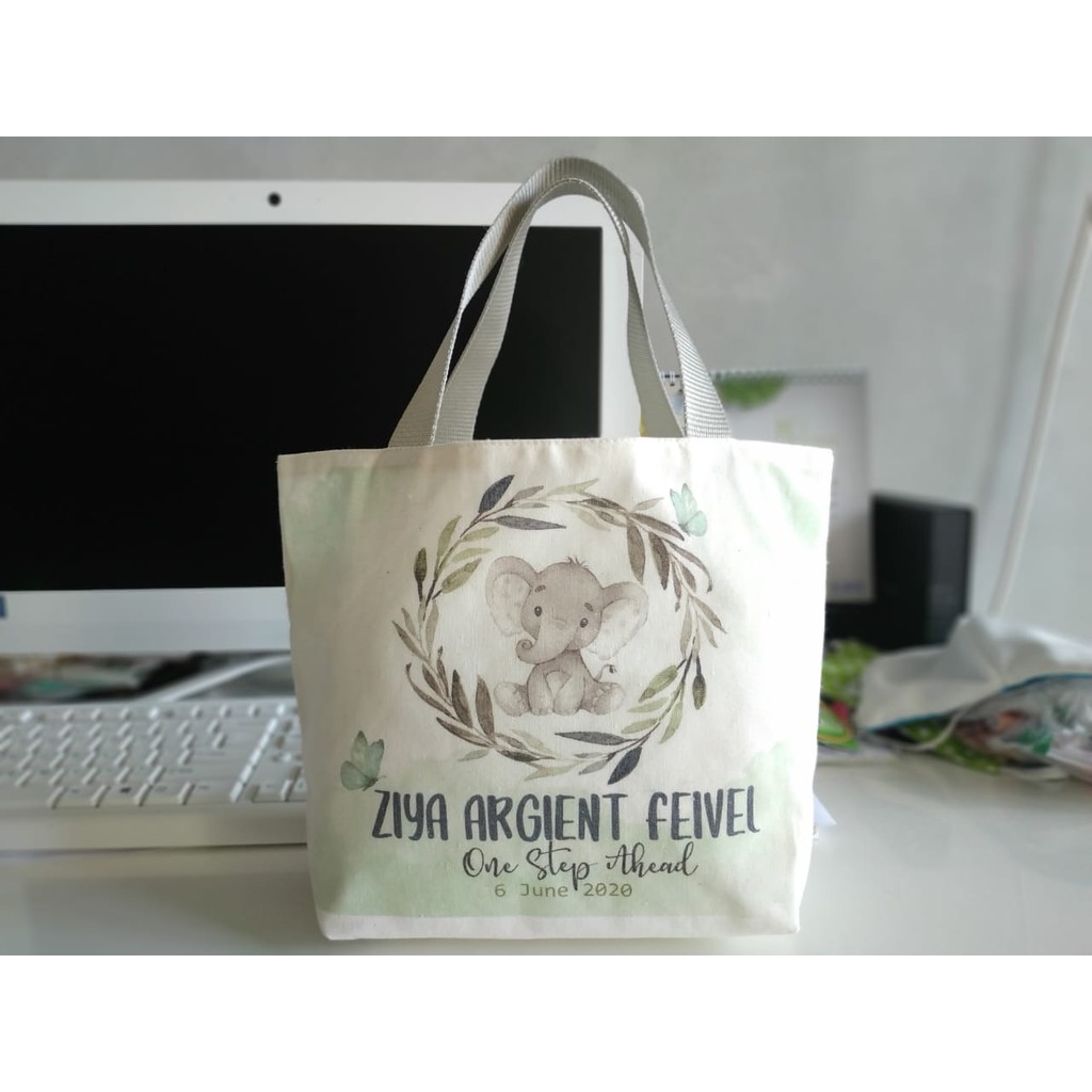 (CUSTOM DESAIN) MINI TOTEBAG BLACU - MINIMAL ORDER 10 pcs