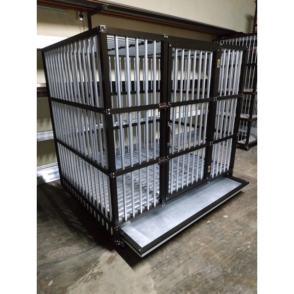 Kandang Anjing Aluminium 105x80x95 cm Ras Sedang - Besar ( Bekas )