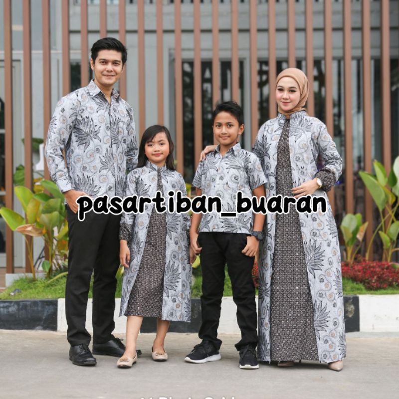 Couple batik gamis baloteli kemeja katun murah terlaris / Baju Batik Couple Keluarga Modern 2022