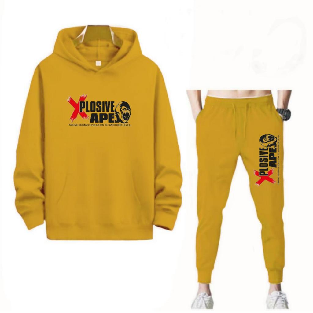 SETELAN XPLOSIVE APE JOGGER DAN HOODIE BAHAN TEBAL NYAMAN DIPAKAI TERLARIS