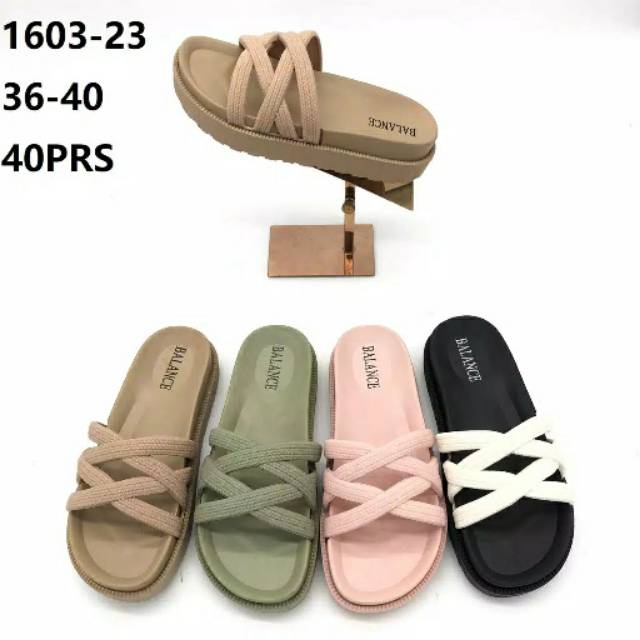 balance 1603-23/sandal jelly balance/sandal jelly wanita/sandal jelly