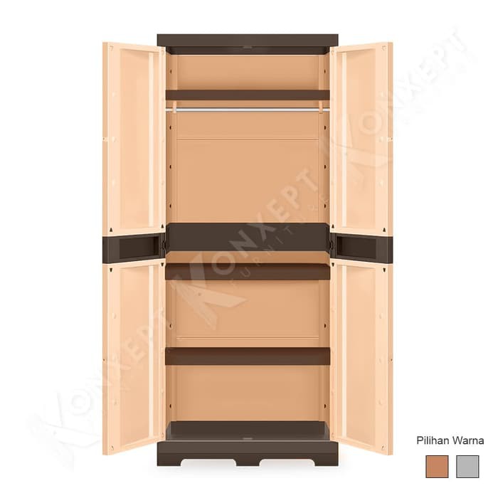 Lemari Plastik Serbaguna Tabitha Luxury 2 Pintu-1