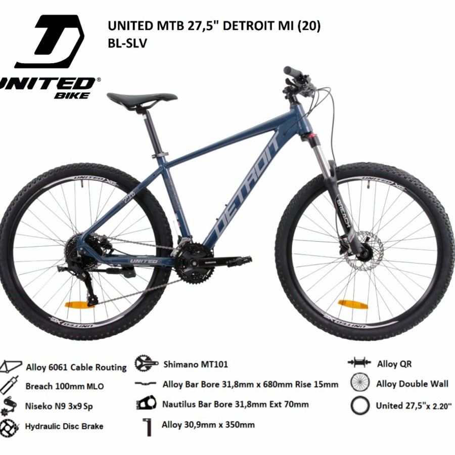 Sepeda gunung United MTB 29" Detroit MI