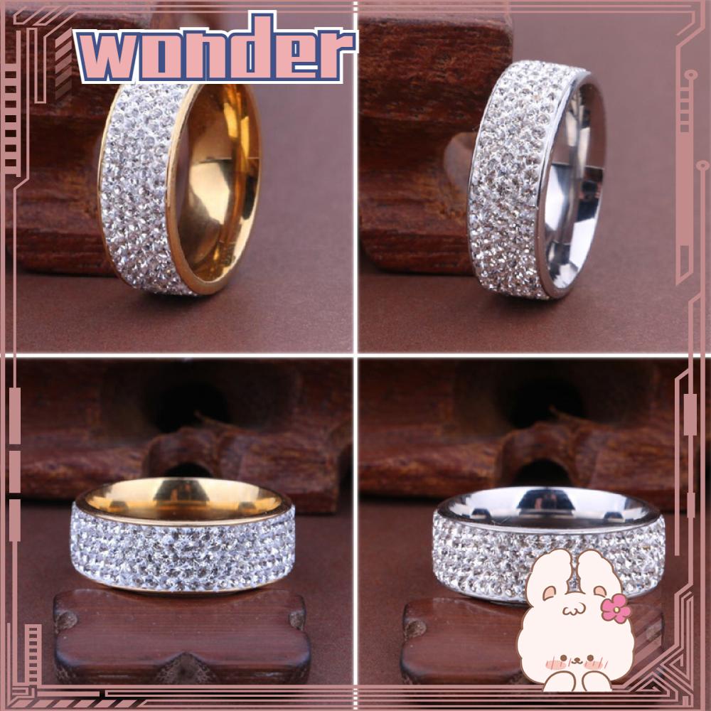 Cincin Bahan Stainless Steel Ukuran 8mm Untuk Unisex