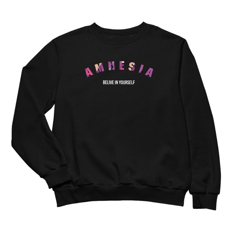 sweater pria sweater wanita amnesia sweater crewneck unisex
