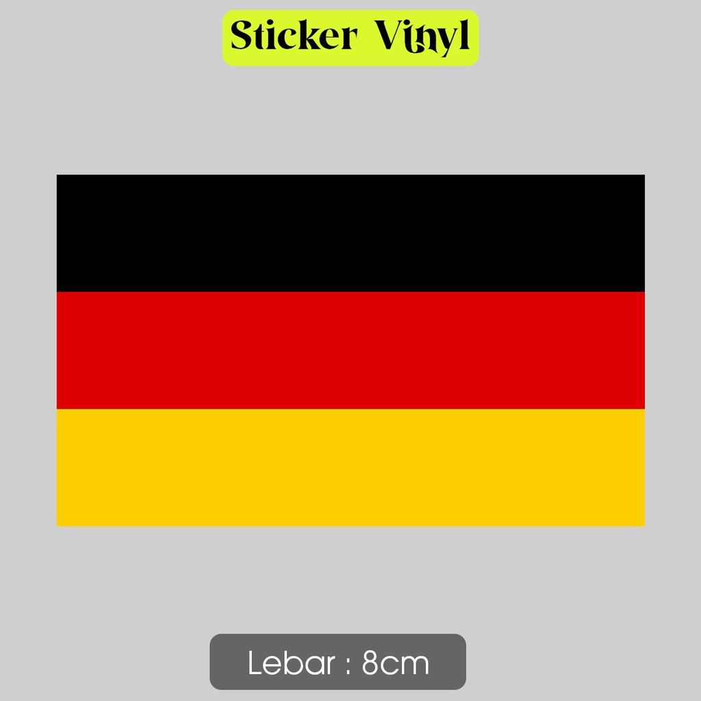 

Sticker Stiker Bendera Germany Jerman Sticker Vinyl Satuaan Motif Negara Dunia Bahan Anti Air Piala Dunia 2022