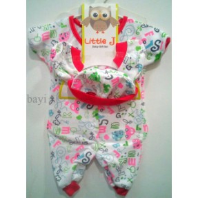 Baju Tidur Piyama Bayi Newborn Sleepsuit Little J