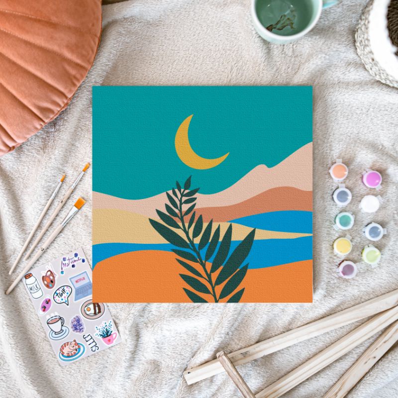 

Paint By Number Kit | By MeTime Studio | Artsy Series | Oasis At Night