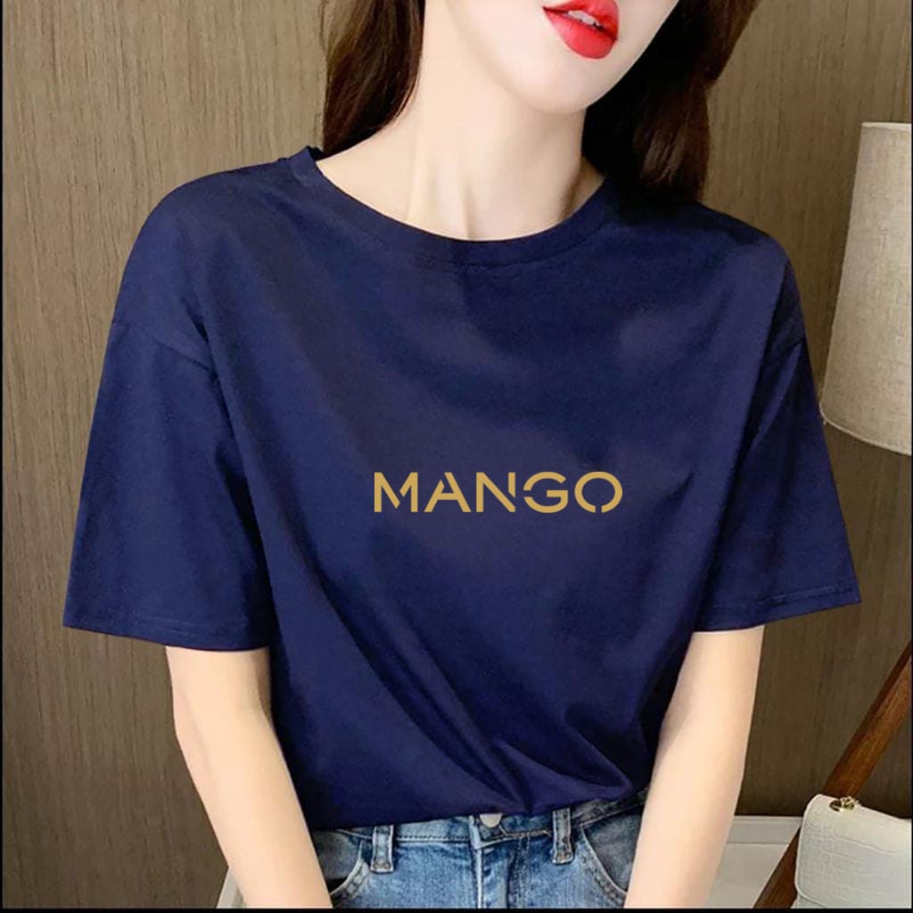 kaos oblong  MANGO GOLD / kaos cewe / kaos kekinian / kaos terlaris - alipio fashion