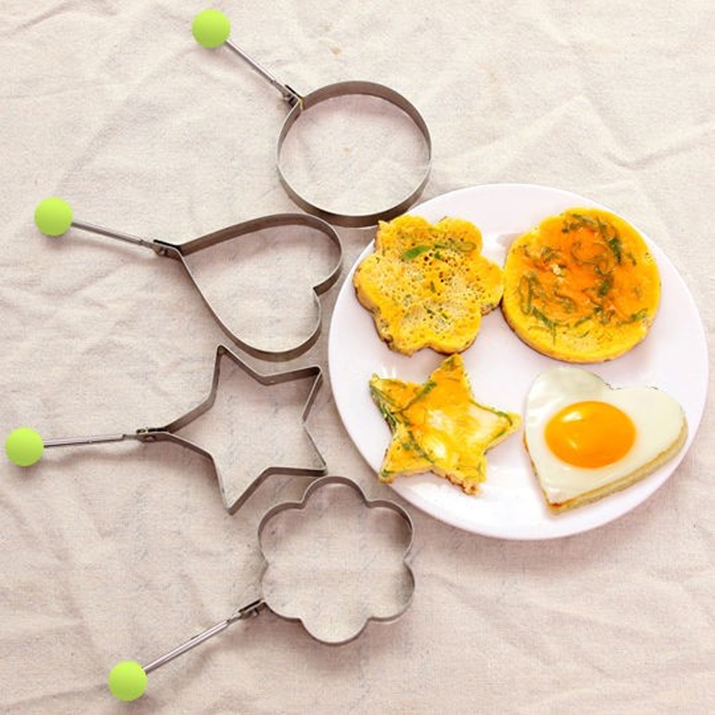 ☛TK☚ Cetakan Telur Karakter Telor Ceplok Mata Sapi Dadar Goreng Stainless Steel Pancake R764