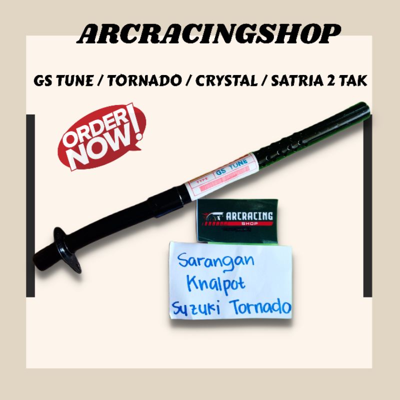 SARANGAN KNALPOT TORNADO GS CRYSTAL TUNE SATRIA 2 TAK.