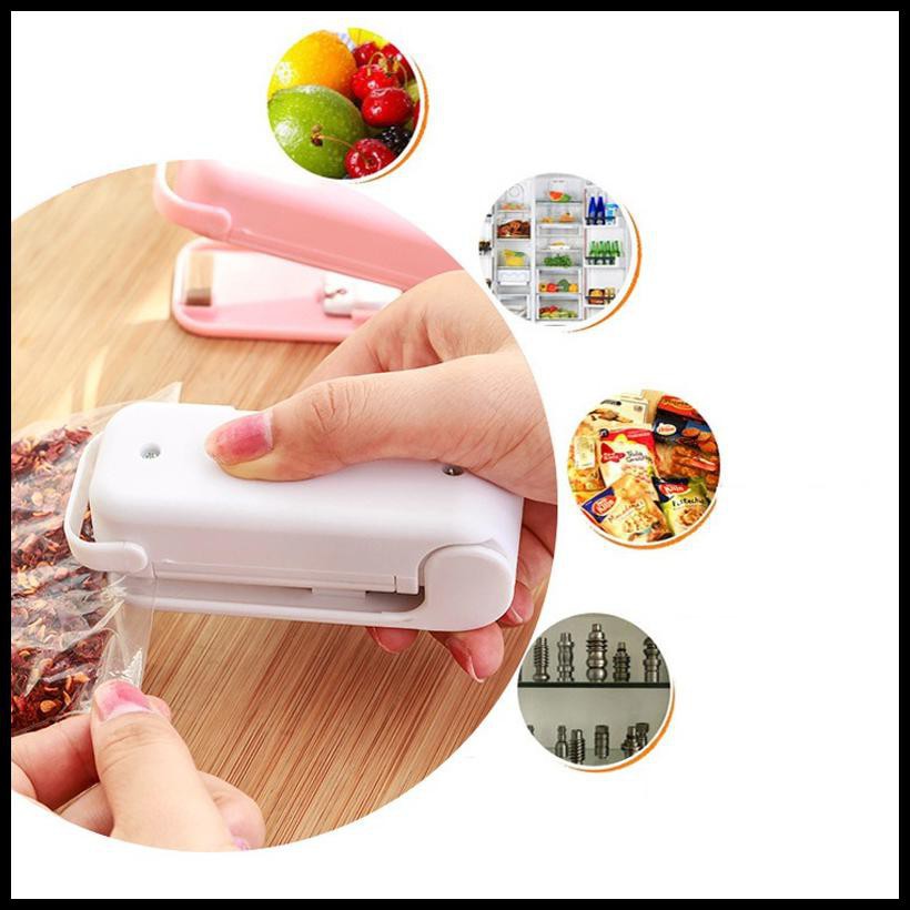 Grab Medan Hand Heat Mini Sealer Plastik/penutup perekat plastik Lk-701 Multi-Color