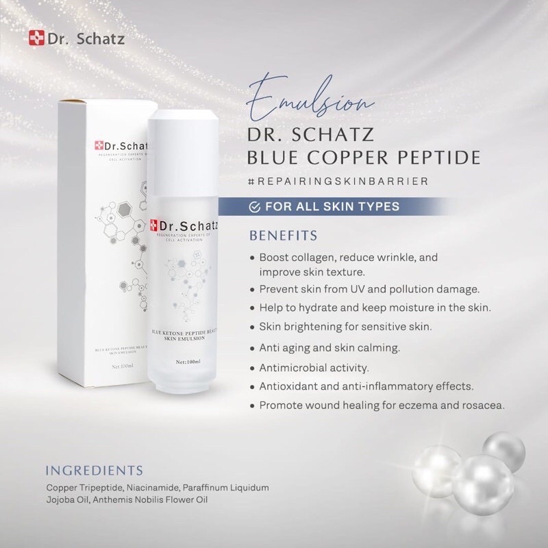 DR SCHATZ BLUE COPPER PEPTIDE EMULSION
