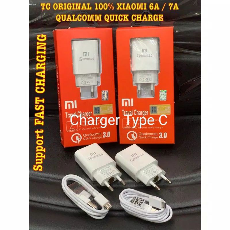 Charger Xiaomi Type C Original100% FAST CHARGING / Charger xiaomi