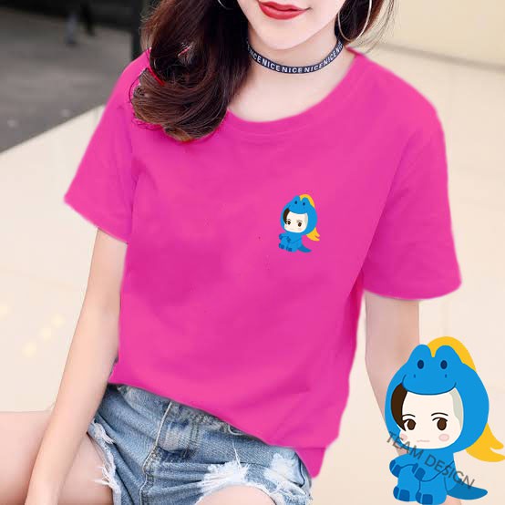 YOURSTYLE1119 - KAOS KARAKTER BLUE REX DINO BAJU KAOS WANITA DISTRO UNISEX OVERSIZE JUMBO KEKINIAN