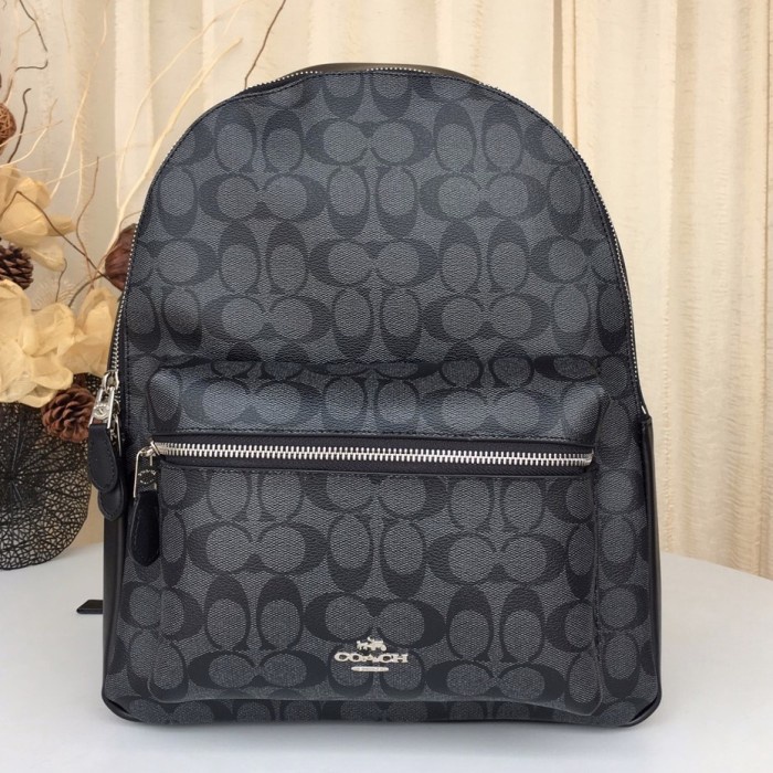 Tas coach Backpack and Unisex Style PVC Patch Leather