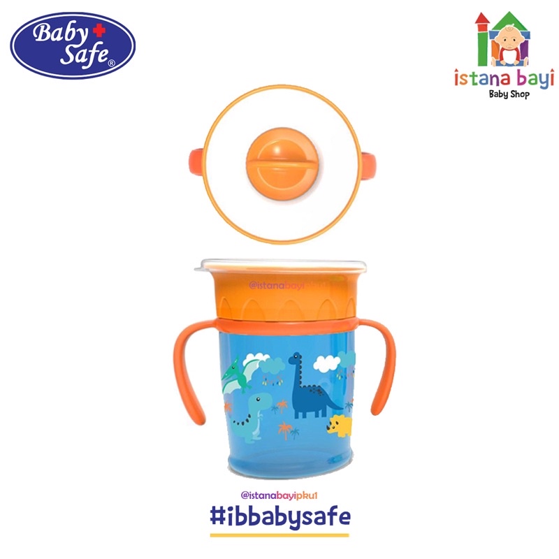 Baby Safe 360° Sipper Cup 270ml With Handle - Gelas Anti Tumpah/AP013