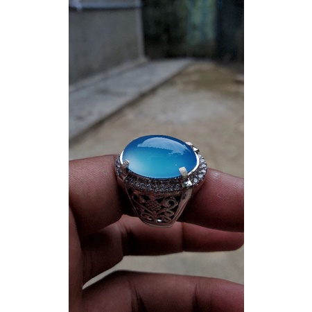 batu akik biru langit