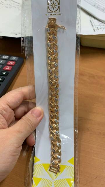 Gelang anak dan dewasa emas asli kadar 700 70 16k 750 75 17k sisik naga pasir rantai tangan pria wanita whitegold mas kuning putih 7 10 garm gr panjang 17 cm