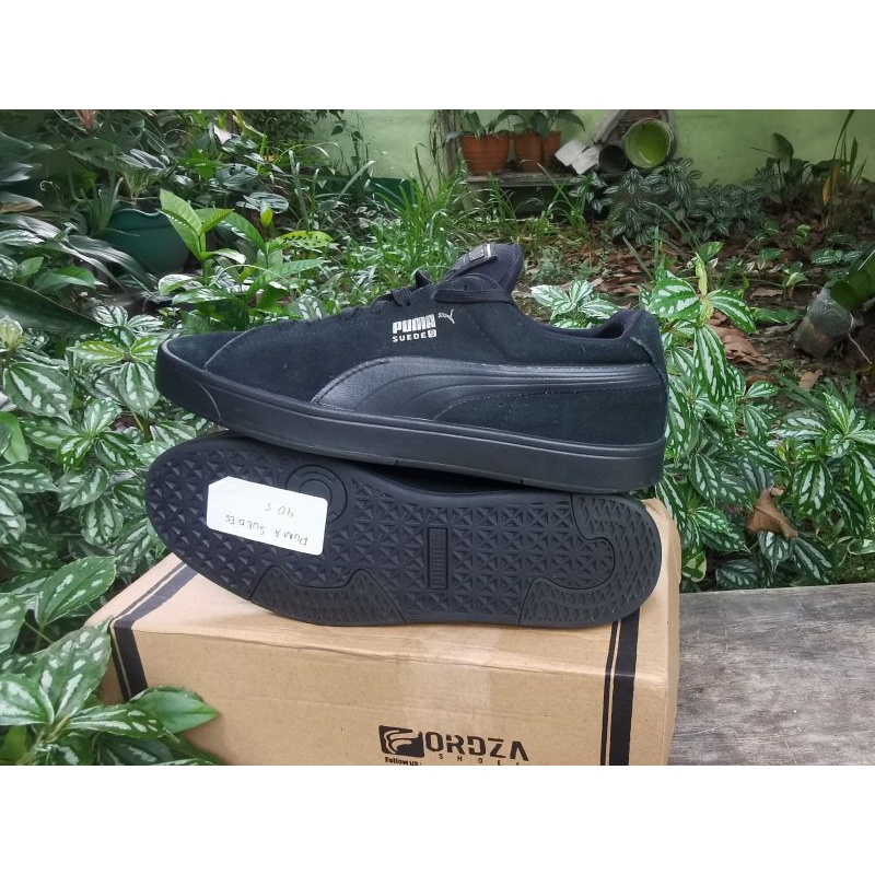 PUMA SUEDE S Classic Triple Black Second Original Like New