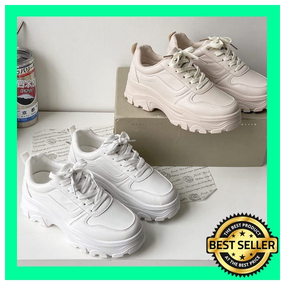 Sepatu Sneakers Wanita Pria Taeyong / Sepatu Sneakers Wanita Sport Shoes Cream Sepatu Sneakers Wanit