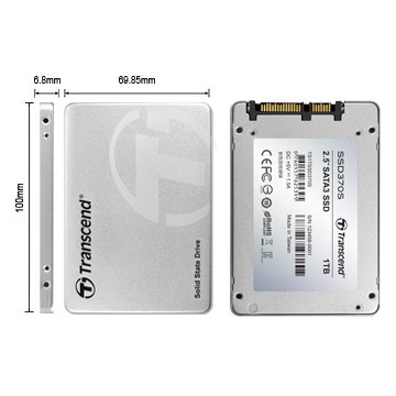 ASLI IMPOR -   SSD - Transcend - 256GB SSD 2.5" SATA 3 (MLC) Type 370s